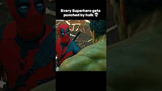 Every superheroes gets pounded by Hulk ☠️ marvel hulk spiderman mcu marveling shortsfeed [upl. by Nageem]