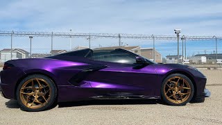 2021 Stingray wrap in black purple iridescent [upl. by Helse343]