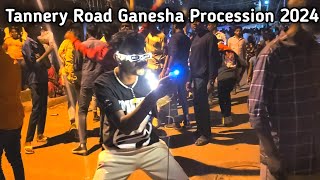 Tannery Road DJ Halli KG Halli Ulsoor Nagawara Ganesha Procession 2024  TempleCrew ganesha [upl. by Gwen]