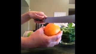 Juicing with Julie  How To Peel An Orange [upl. by Mcnutt]