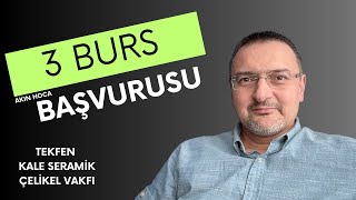 SEÇTİĞİM 3 BURS VEREN KURUM AYLIK 4000₺ BURS BAŞVURUSUNU YAPABİLİRİSİNİZ BURS LİNKİ BIRAKTIM [upl. by Metzgar]