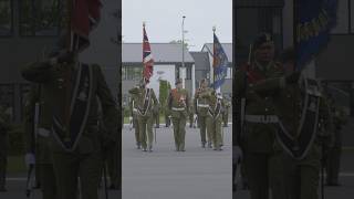 2nd1st Battalion Royal New Zealand Infantry Regiment Colours parade  New Zealand Army [upl. by Jankell641]