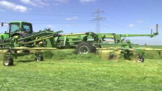 An Overview of KRONE Swadro Rotary Rakes [upl. by Enelehs]