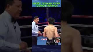 Nonito Donaire Stops Toshiaki Nishioka in Round 9 shorts NishiokaVsDonaire donaireknockout [upl. by Emorej874]