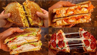 500 Calorie Panini Recipes  4 Easy High Protein Sandwiches [upl. by Nylatsyrk]