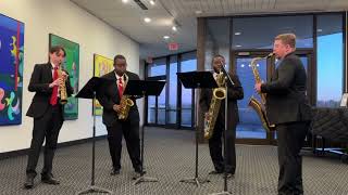 Thunderstorm Sax Quartet PERFORMANCE [upl. by Groveman55]