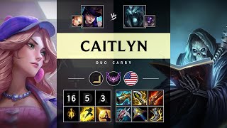 Caitlyn ADC vs Karthus Godlike  NA Master Patch 1421 [upl. by Skylar]