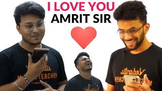 Abhishek Sir Saying I Love You To Amrit Sir💖 I VedansOP [upl. by Hanas]