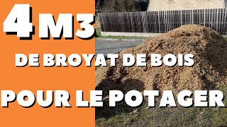 4 m3 de broyat de bois pour le potager [upl. by Enyrehtac134]