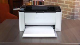 Samsung SLM2020W Printer review A bitesized monochrome laser with NFC connectivity [upl. by Reviere]