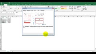 Creating Borders around Cells Columns and Rows MS Excel 2016 [upl. by Adnama]