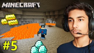 DIAMONDS FOUND IN ABANDONED MINECRAFT CAVE  MINECRAFT GAMEPLAY 5 [upl. by Nosdivad]