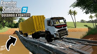 FMX CANAVIEIRO NO EXTREMO DO PESO FARMING SIMULATOR 22 [upl. by Tenom]