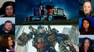 Entrance of Optimus Prime and His Crew Transformers  2007  Reaction Mashup  transformers [upl. by Juliana446]