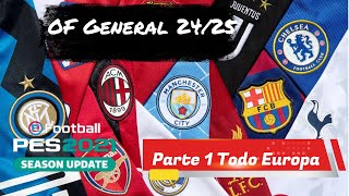 OPTION FILE GENERAL 2425 PARTE 1 pes2021 pc ps4 ps5 gratis [upl. by Allsopp40]