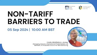 WEBINAR Non Tariff Barriers to Trade [upl. by Tyne]