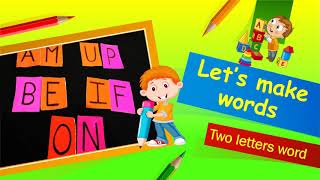 two letter words english class 1 phonics  primary and pre primary classes [upl. by Lilah]