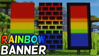 How To Make A Rainbow Banner in Minecraft 116 LOOM CRAFTING [upl. by Savannah]