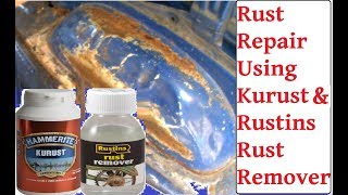 DIY Rust Removal With Rustins Rust Remover amp Hammerite Kurust  Car  Van Rust Repair [upl. by Anead192]