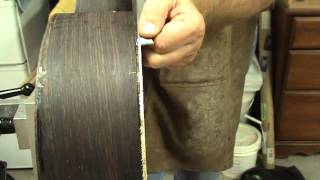 Luthier Tips du Jour  cutting binding channels by hand [upl. by Navlys]