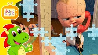 Dzieciak Rządzi The Boss Baby Puzzle Dla Dzieci Z Bajki  Gry Zabawki Filmik Dla Dzieci HD [upl. by Nylyak]