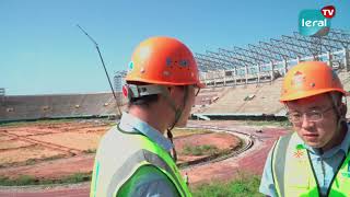 Modernisation du Stade Léopold Sédar Senghor Avancée Majeure des Travaux grâce à lAide de la Chine [upl. by Ihsakat]