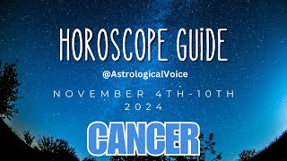 Cancer November 410 Horoscope Guide [upl. by Asereht]