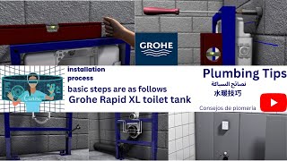 Rapidsl installation instructions Grohe wall hung toilet installation process Spare parts Quick [upl. by Tessil]