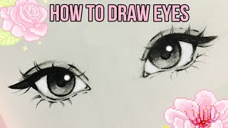 How to Draw Eyes ♡  by Christina Lorre [upl. by Nosyrb]