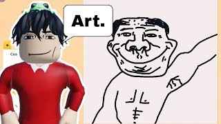 DRAWING NA POGI  Speed Draw  Roblox [upl. by Devaney]