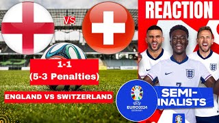 England vs Switzerland 11 53 Penalties Live Euro 2024 Football Match Score Highlights Three Lions [upl. by Bellamy]