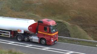 LORRIES OVER WOODHEAD PASS OCT 2016 [upl. by Anirtac]