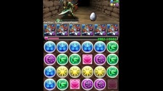 パズドラ「勇者降臨」ALL覚醒ヘラ・イース625倍PTノーコン攻略 [upl. by Duhl]