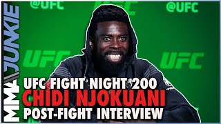 Chidi Njokuani breaks down 16second KO in UFC debut  UFCVegas47 [upl. by Luckett903]