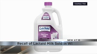 Recall of Lactaid Milk Sold in WI [upl. by Flory]