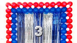 Very easy Balloon Decoration Ideas for Boy  Boy Theme Balloon Decoration Ideas [upl. by Nitsreik490]