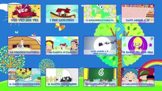 MENU VIDEO ANIMATI  Canzoni per bambini e bimbi piccoli [upl. by Aisatsan]