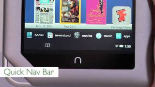 NOOK Tablet Home Screen amp Quick Nav Bar [upl. by Hoffert]