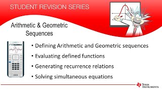 Arithmetic and Geometric Sequences  Mathematical Methods  TINspire CX [upl. by Adnauqal]