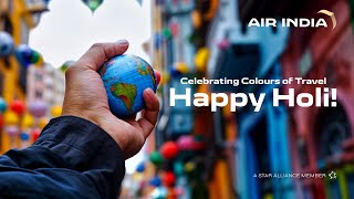 Colours of Travel  Air Indias AI generated Holi Film [upl. by Pernell]