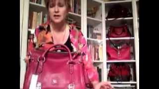 Dooney and Bourke unboxing of Florentine satchel and comparing bags in red [upl. by Talya712]