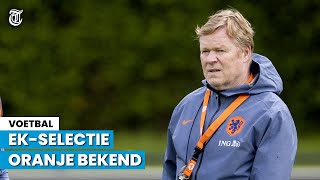 KIJK TERUG Bondscoach Ronald Koeman licht EKselectie toe [upl. by Mian186]