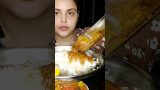 Spicy Chicken Curry Rice Mango mukbang indianfood eattingshow happyfoodwithtina eatingvideos [upl. by Charie871]