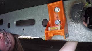 Installing a Kojack Jacking point onto the Eriba Feeling caravan [upl. by Reube]