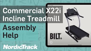 Commercial X22i Incline Treadmill NTL290191 How To Assemble [upl. by Ehudd]