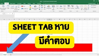 วิธีแก้ sheet excel หาย [upl. by Truman833]