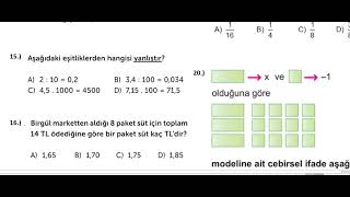 6 Sınıf Matematik 2 Dönem 1 Yazılı Soruları [upl. by Matheny]