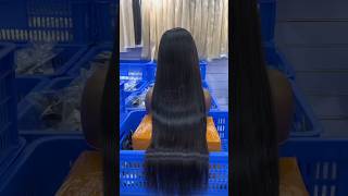 Wow this hair is beautiful soft silky Nice length and beautiful to see fyp wigs hairstyle [upl. by Enihsnus]