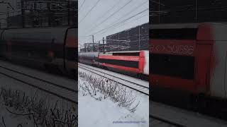 TGV Lyria bei Othmarsingen im Kanton Aargau [upl. by Amalie320]