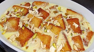 only milk and bread easy dessert  indian dessert recipes [upl. by Isak]